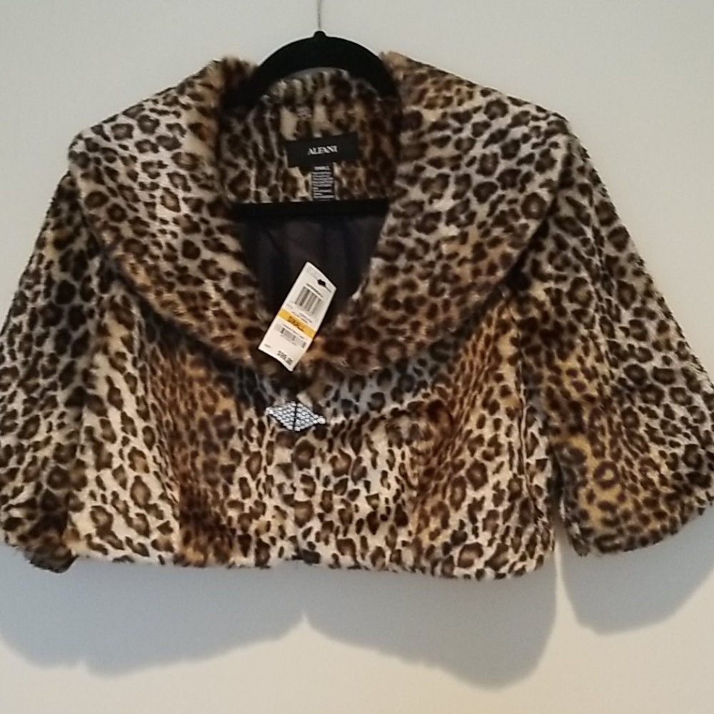 FAUX Leopard Jacket 3/4 sleeve